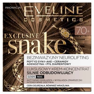 Eveline Exclusive Snake 70+ Krem silnie odbudowujący 50 ml